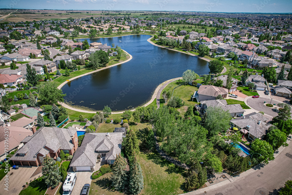 Briarwood Neighborhood Aerial View in Saskatoon Briarwood Neighborhood Aerial View in Saskatoon