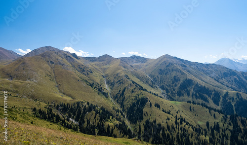 Mountain landscape not far from the city of Almaty