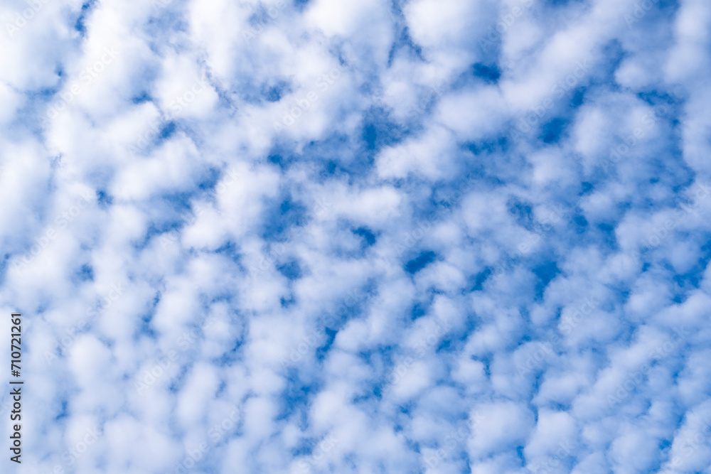 texture of clouds on the blue sky.