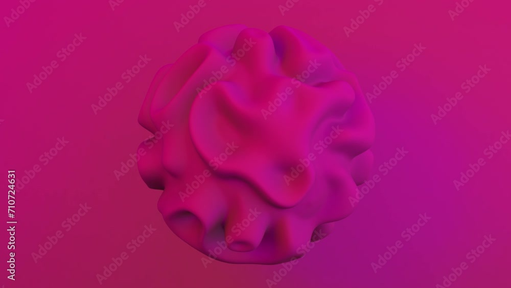 3D Animation - Looped animated vibrant pink abstract background of a spherical shape with swirling texture 3D Animation - Looped animated vibrant pink abstract background of a spherical shape with swirling texture