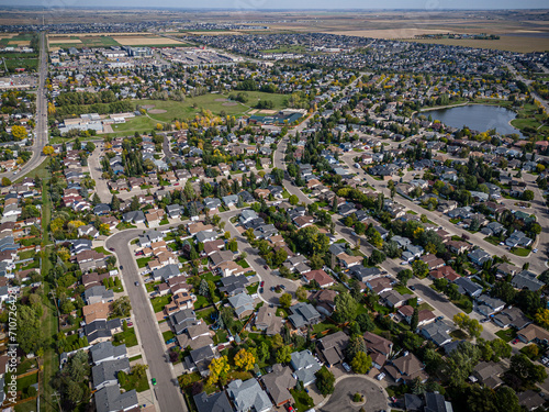 Erindale Neighborhood Aerial View in Saskatoon