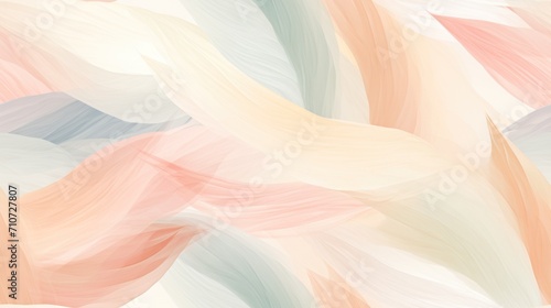 Wallpaper Mural  an abstract painting with pastel colors of pink, blue, yellow, green, and white on a white background. Torontodigital.ca