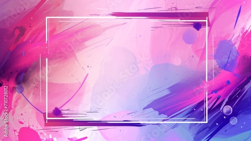 vector rectangle frame on abstract background vector   
