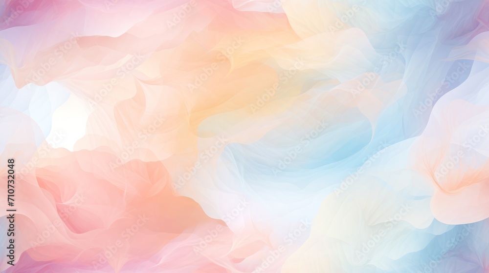  a multicolored background with white, pink, blue, yellow and pink swirls on the left side of the image.