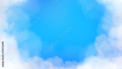 Realistic cloud background design. the sky is clear and cloudy. Natural landscape design concept