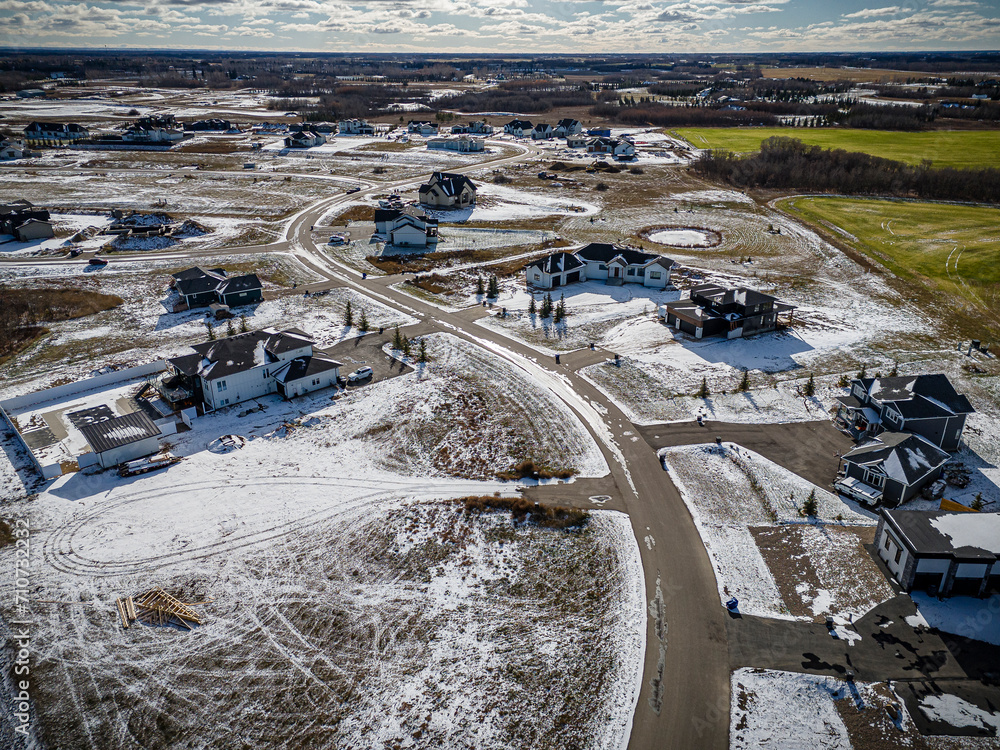 Grasswood Estates Aerial View in Saskatoon