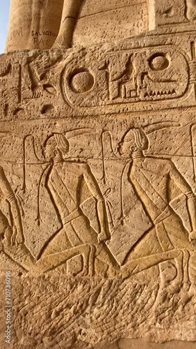 Slaves ancient egypt abu simbel 4k photo
