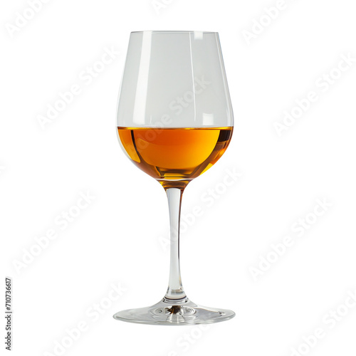 Wheat wine glass on transparent background