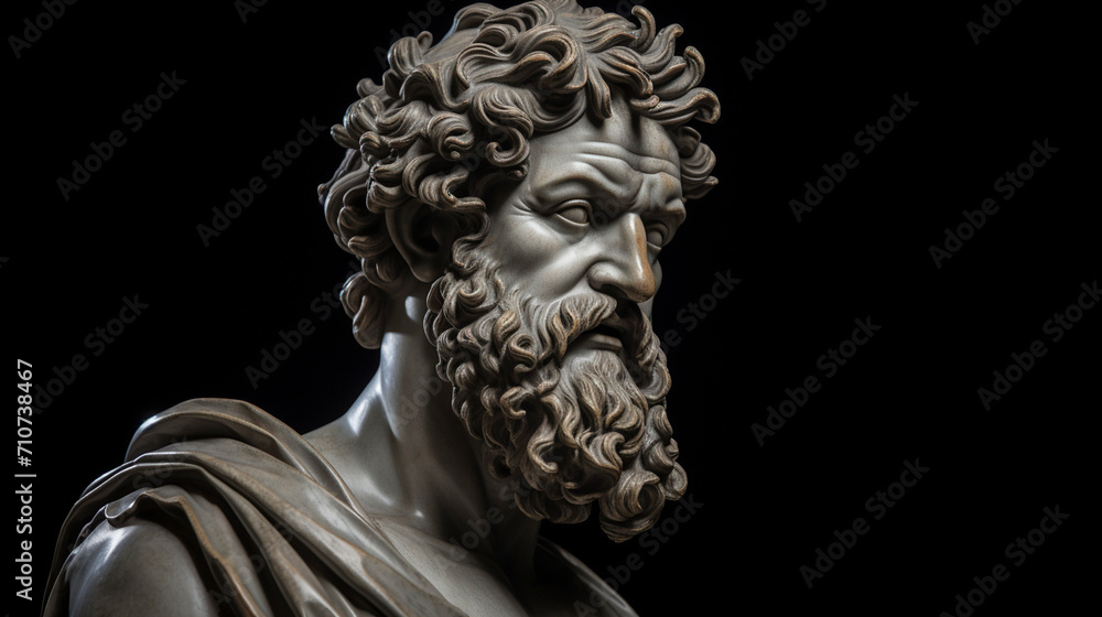 Classical Statue of Philosopher

