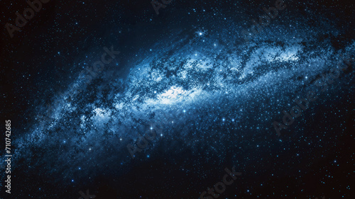 Galaxies and star constellations in deep space and cosmos, fragment of the Universe on high definition abstract background