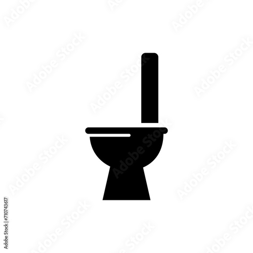 Toilet icon vector illustration on white background.