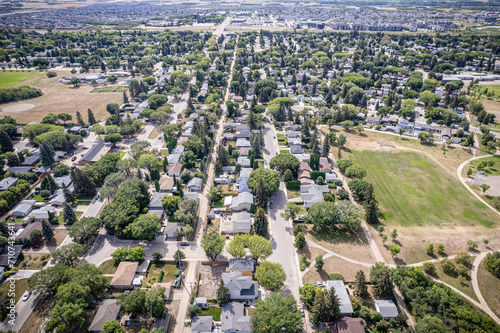 Nutana Park Neighborhood Aerial View in Saskatoon © Scott Prokop