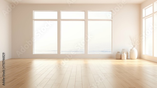 bright light floor background illustration clean minimalist, modern spacious, airy neutral bright light floor background © vectorwin