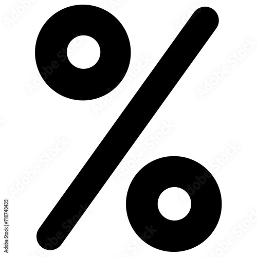 Percent symbol without background photo