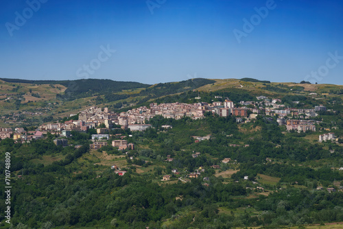 Landscape in Basilicata from Muro Lucano to Potenza