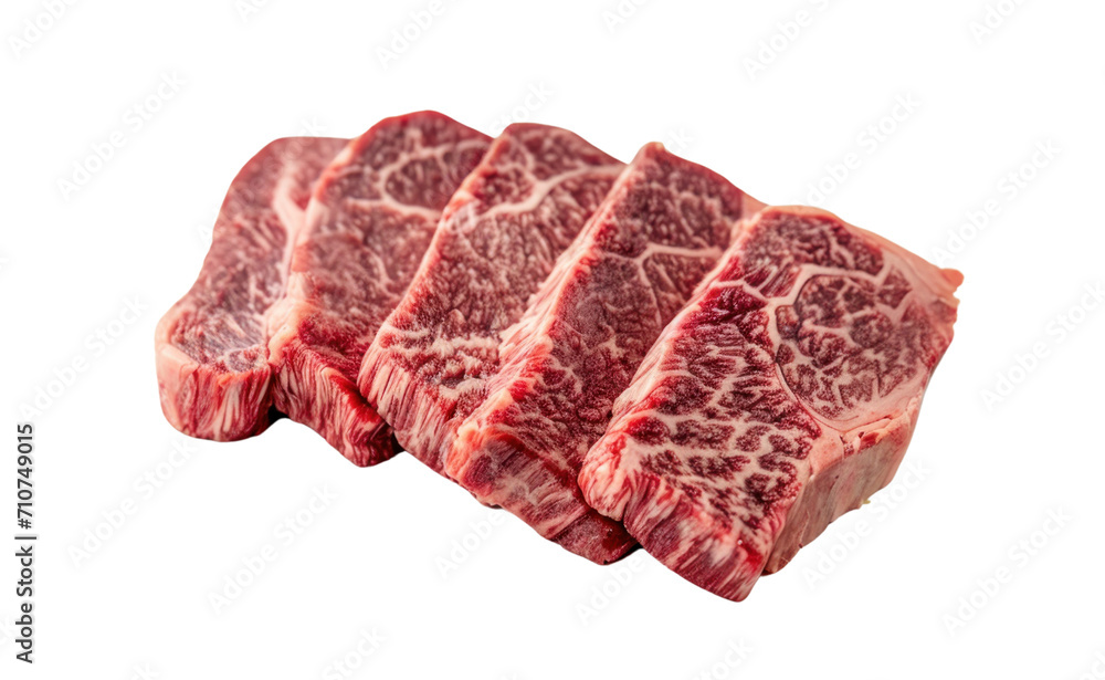 Fototapeta premium Wagyu beef premium on the transparent background