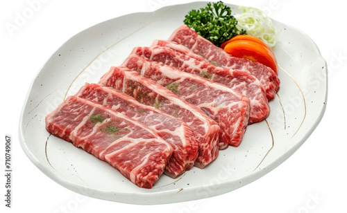 Wagyu beef steak on the transparent background
