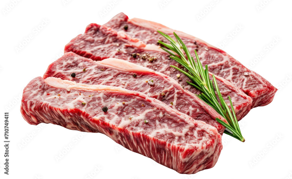 Beef steak wagyu on the transparent background