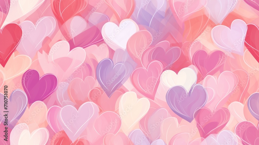  a bunch of hearts that are in the shape of a heart on a pink, red, and pink background.