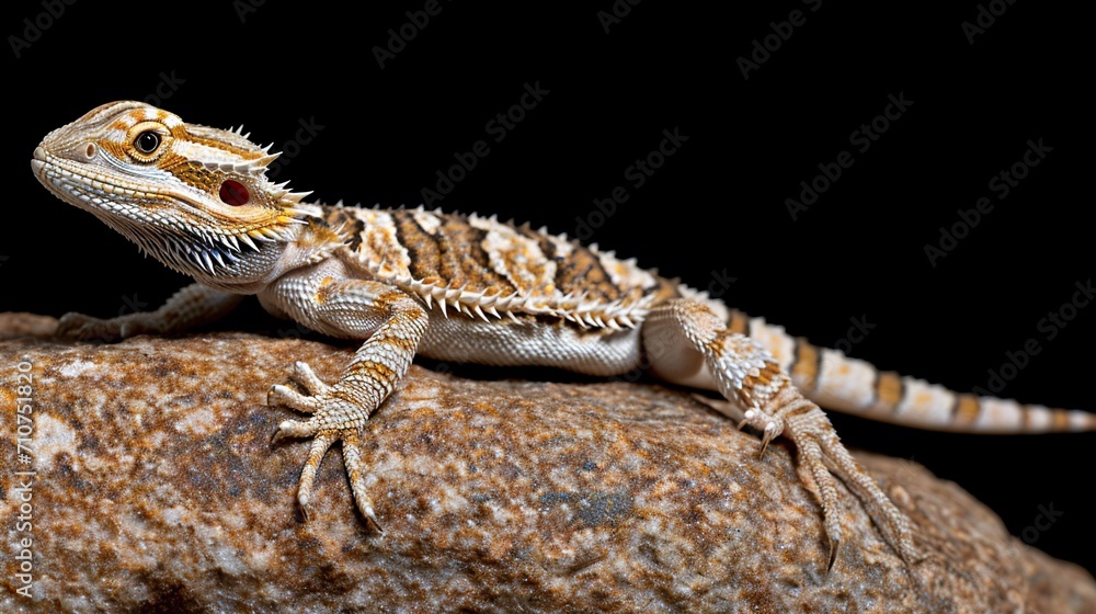 Naklejka premium bearded dragon lizard