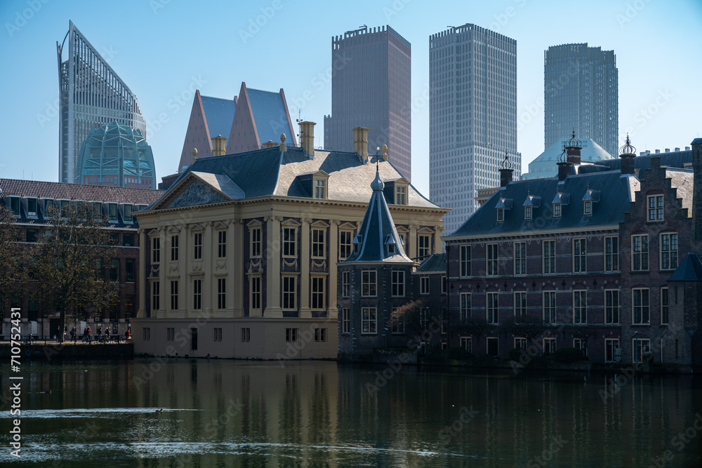Scenic view of Mauritshuis in The Hague, Netherlands.