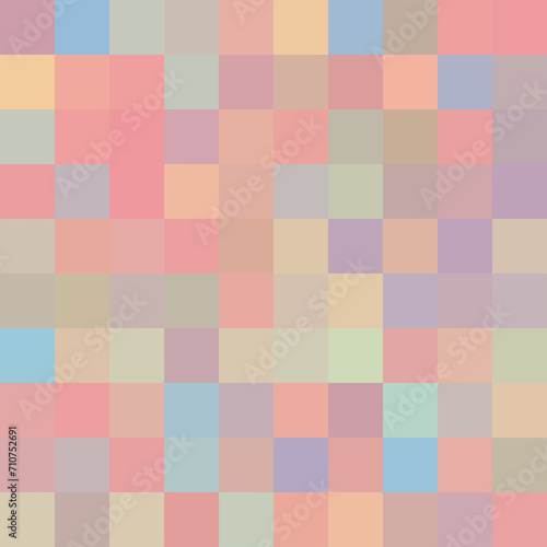 Seamless mosaic pattern. Geometric background with squares.