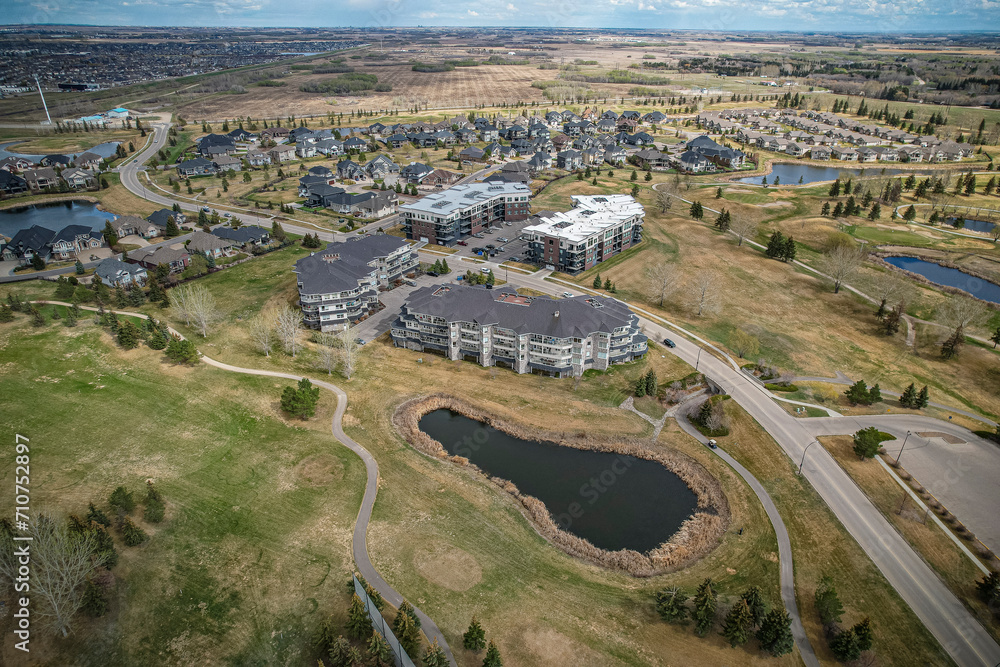 The Willows Neighborhood Aerial View in Saskatoon