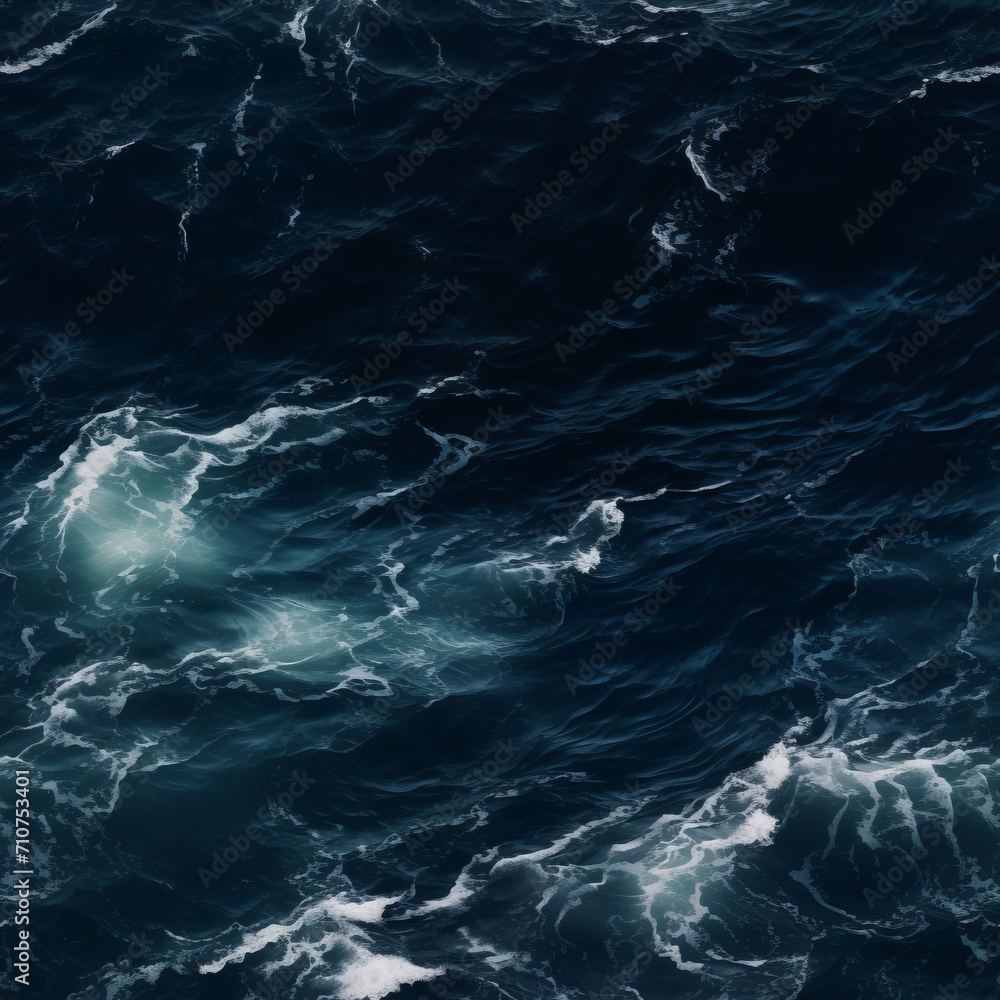 Seamless Pattern. Waves of the Sea. Generative IA Seamless Pattern. Waves of the Sea. Generative IA