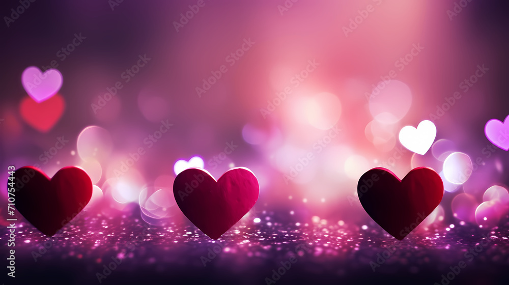 Valentine's Day background with hearts, love and romance background Valentine's Day background with hearts, love and romance background
