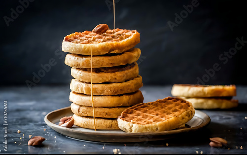 Wallpaper Mural Capture the essence of Stroopwafels in a mouthwatering food photography shot Torontodigital.ca