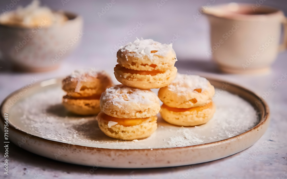 Capture the essence of Macaroons in a mouthwatering food photography shot