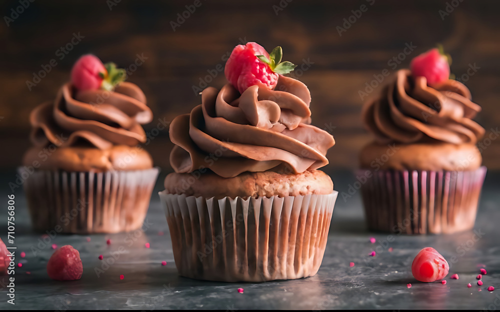 Capture the essence of Cupcake in a mouthwatering food photography shot