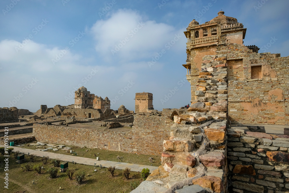 Kumbha Palace at Chittorgarh Fort in Chittorgarh, Rajasthan, India.