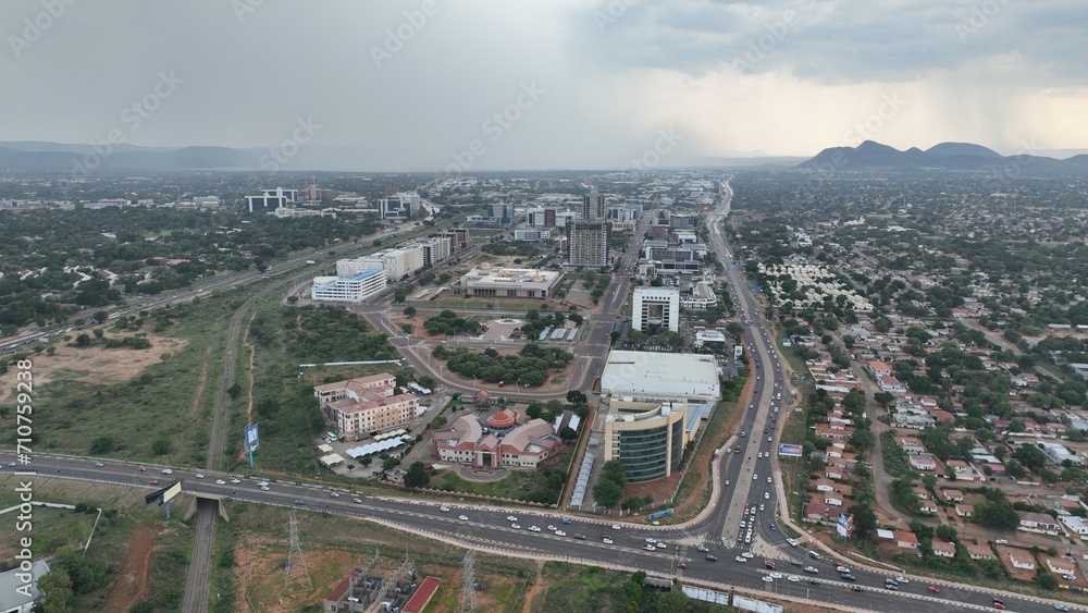 Gaborone Central Business District (CBD) in Botswana, Africa