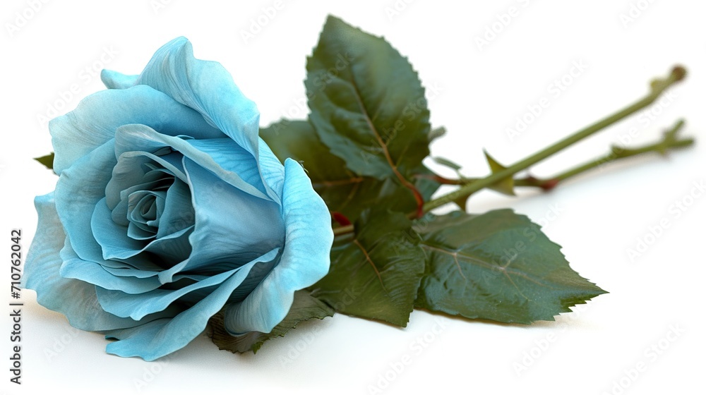Obraz premium dry rose on white background
