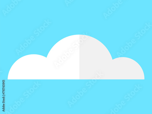 Cloud vector illustration. Cloud metaphors reflect ethereal beauty environment around us Misty vapors rise, forming celestial mist envelops heavenly clouds Natures artwork © robu_s