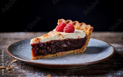 Capture the essence of Bakewell Tart in a mouthwatering food photography shot