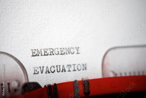 Emergency evacuation phrase