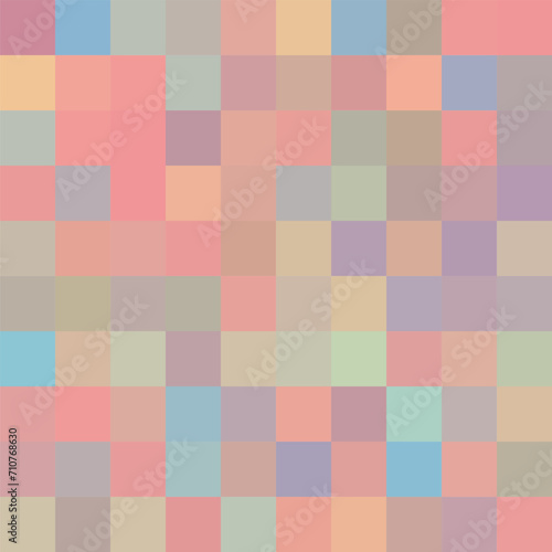 Seamless mosaic pattern. Geometric background with squares.