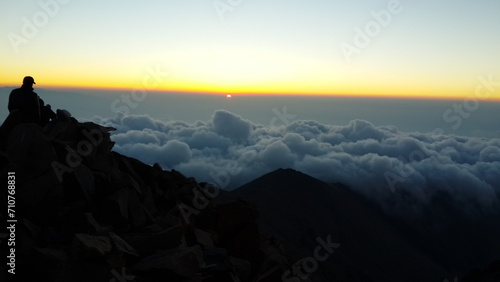 Dawn at an altitude of 3800 meters 