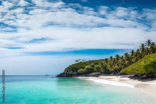 tropical beach panorama