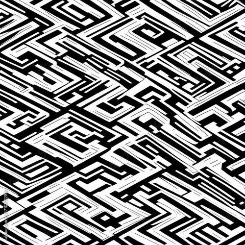seamless pattern with black lines