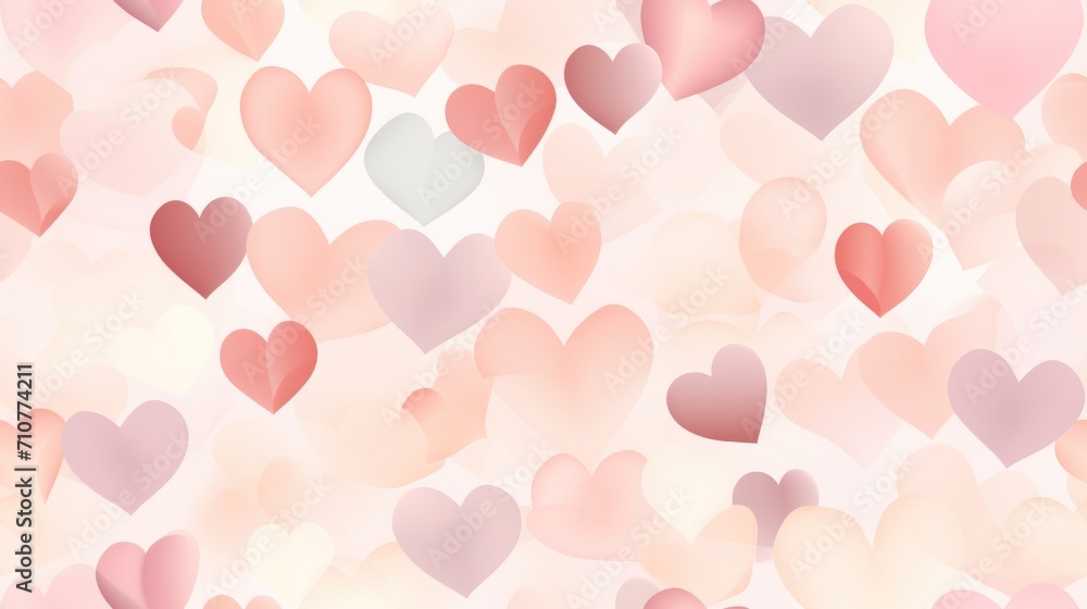  a lot of hearts that are in the shape of a heart on a light pink and light pink background with a lot of smaller hearts in the middle.