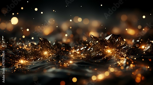 Gold Black Luxury Liquid: Generative AI 8K/4K Photorealistic Elegance