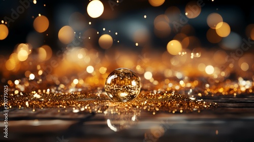 Gold Glitter Sparkle Background  Transparent Elegance