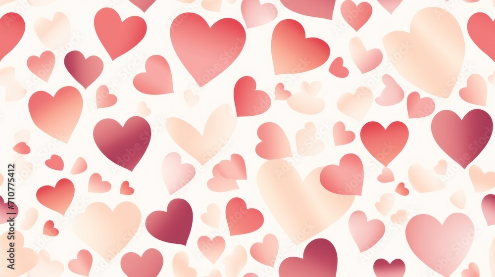  a lot of hearts that are in the shape of a heart on a white background with red and pink colors.
