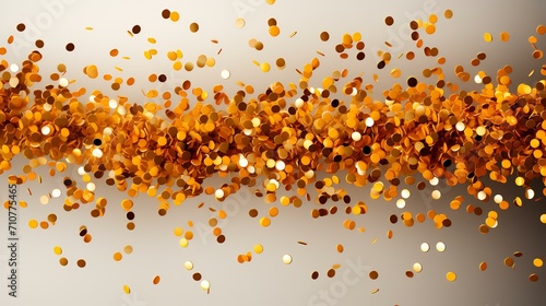 Golden Confetti Transparent: Holiday Decorative Elegance