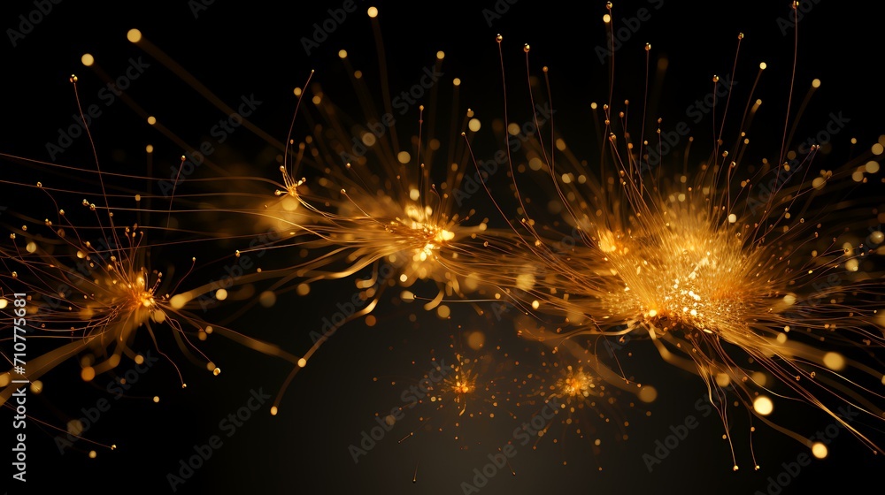 Golden Confetti Transparent: Holiday Decorative Elegance Golden Confetti Transparent: Holiday Decorative Elegance
