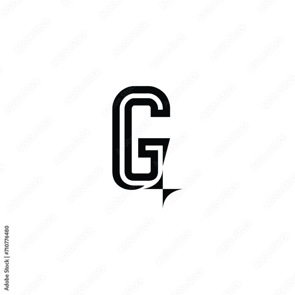 G Monogram Linear and Star Icon G Monogram Linear and Star Icon