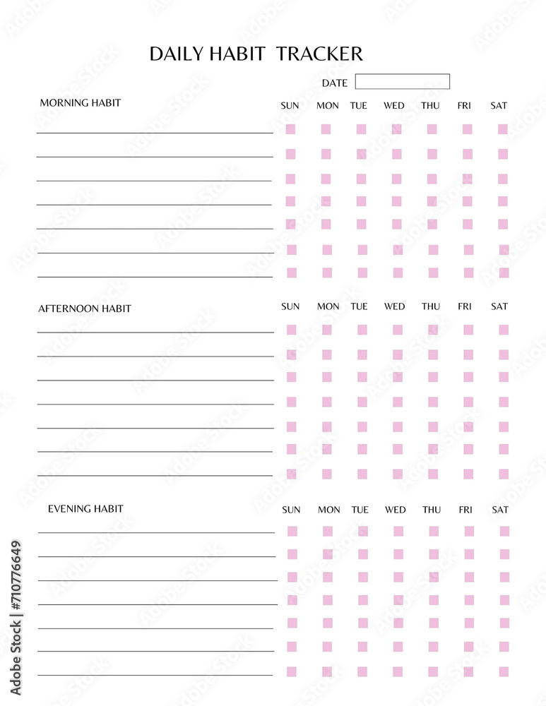 daily - Weekly habit tracker (3) daily - Weekly habit tracker (3)